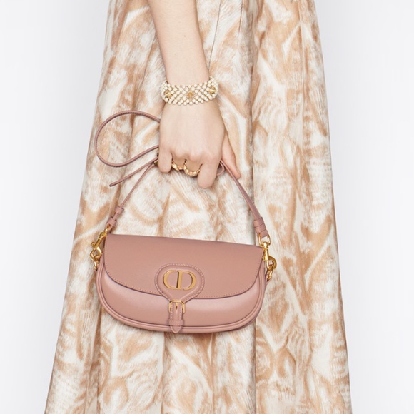 DIOR BOBBY EAST-WEST BAG ROSE DES VENTS BOX CALFSKIN - Picture 3 of 10